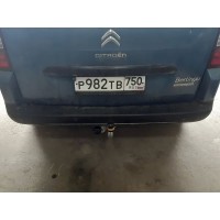 Фаркоп Мотодор для Peugeot Partner II (L1,L2 длина базы 4380/4680 мм) 2008-2018. Артикул 91601-A