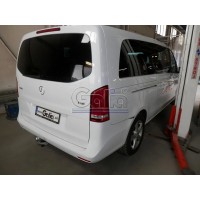 Фаркоп Galia оцинкованный для Mercedes-Benz Viano W639 RWD 2003-2013. Быстросъемный крюк. Артикул M108C