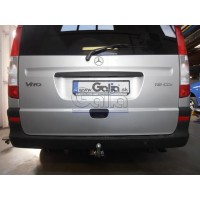 Фаркоп Galia оцинкованный для Mercedes-Benz Viano W639 RWD 2003-2013. Быстросъемный крюк. Артикул M108C