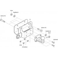 Фаркоп Westfalia (с электрикой) для Toyota Hilux VII Single/Double/Extra-Cab, 4x4 2010-2015. Фланцевое крепление. Артикул 335408900113