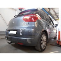 Фаркоп Galia оцинкованный для Peugeot 5008 2009-2020. Быстросъемный крюк. Артикул C051C