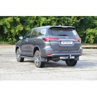 Фаркоп PT Group с хромированной накладкой для Toyota Fortuner 2015-2020. Артикул 09111501