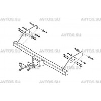 Фаркоп AvtoS для УАЗ Карго. Фланцевое крепление. Артикул UAZ-08