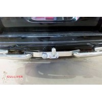 Тюнинговый фаркоп Bosal с металлической накладкой для Toyota Land Cruiser 200 (вкл. Executive и Excalibur) 2007-2020. Фланцевое крепление. Артикул 3018-FL