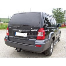 Фаркоп Galia оцинкованный для Hyundai Terracan 2001-2007. Быстросъемный крюк. Артикул H046C