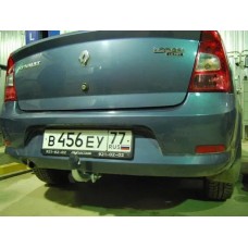 Фаркоп Galia оцинкованный для Renault Logan I седан 2004-2014. Артикул D033A