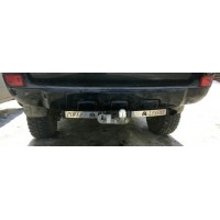 Фаркоп Лидер-Плюс для Toyota Land Cruiser Prado 150 2009-2020 (с накладкой из нерж. стали). Фланцевое крепление. Артикул T113-F(N)