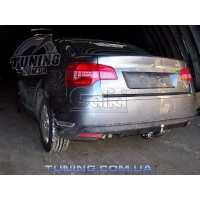 Фаркоп Galia оцинкованный для Peugeot 407 седан 2004-2010. Быстросъемный крюк. Артикул C055C