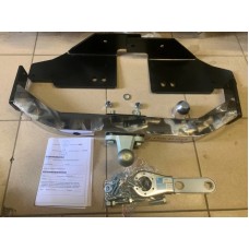 Фаркоп Baltex для Toyota Land Cruiser 120 Prado 2002-2009 с нержавеющей накладкой. Фланцевое крепление. Артикул Y13E2