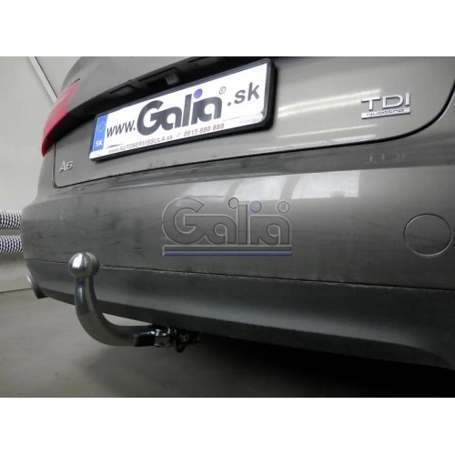Фаркоп Galia оцинкованный для Audi A6 С7 Allroad 2012-2020. Быстросъемный крюк. Артикул A049C