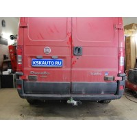 Фаркоп Лидер-Плюс для Fiat Ducato 244 (СЕВЕРСТАЛЬ) 2007-2020. Фланцевое крепление. Артикул F202-F