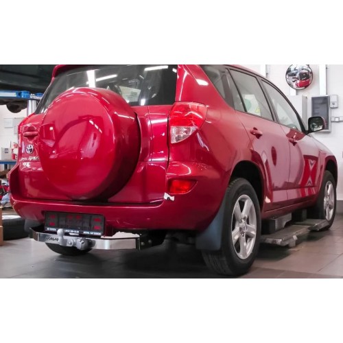 Фаркоп Baltex для Toyota RAV4 III (вкл. Long) 2006-2012. (с декор. накладкой) Фланцевое крепление. Артикул Y-04aN