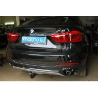 Фаркоп Westfalia с электрикой для BMW X6 F16 (вкл. M-Sport) 2014-2020. Быстросъемный крюк. Артикул 303368900113
