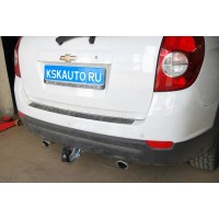 Фаркоп Galia оцинкованный для Chevrolet Captiva (для авто с запаской снизу) 2013-2016. Артикул C060A