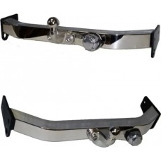 Фаркоп Baltex для Toyota Land Cruiser 100 VX 1998-2007 с накладкой из нержавеющей стали. Фланцевое крепление. Артикул Y08E