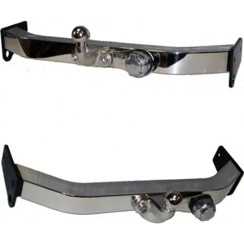 Фаркоп Baltex для Toyota Land Cruiser 100 VX 1998-2007 с накладкой из нержавеющей стали. Фланцевое крепление. Артикул Y08E