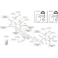 Фаркоп Brink (Thule) для Nissan Qashqai II J11 2014-2020. Артикул 597300
