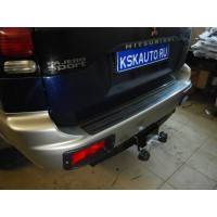 Фаркоп Лидер-Плюс для Mitsubishi Pajero Sport I 1998-2008. Фланцевое крепление. Артикул M107-F