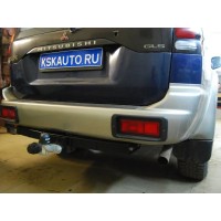 Фаркоп Лидер-Плюс для Mitsubishi Pajero Sport I 1998-2008. Фланцевое крепление. Артикул M107-F