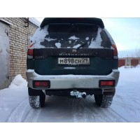 Фаркоп Лидер-Плюс для Mitsubishi Pajero Sport I 1998-2008. Фланцевое крепление. Артикул M107-F