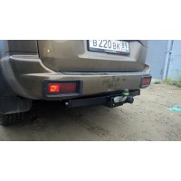 Фаркоп Лидер-Плюс для Mitsubishi Pajero Sport I 1998-2008. Фланцевое крепление. Артикул M107-F
