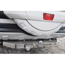 Фаркоп Baltex для Mitsubishi Pajero IV (бензин) 2008-2020. (с декор. накладкой) Фланцевое крепление. Артикул MP-08aNM