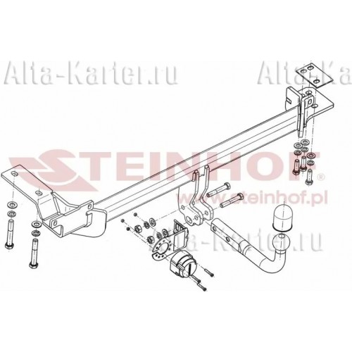 Фаркоп Steinhof для Land Rover Range Rover Evoque I 2011-2018. Артикул L-112