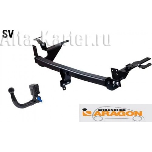 Фаркоп Aragon (быстросъемный крюк, вертикальное крепление) для Audi Q3 2011-2020.. Артикул E6711AV