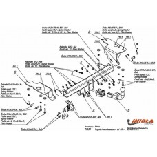 Фаркоп Imiola для Toyota Avensis седан 2009-2020. Быстросъемный крюк. Артикул T.A36