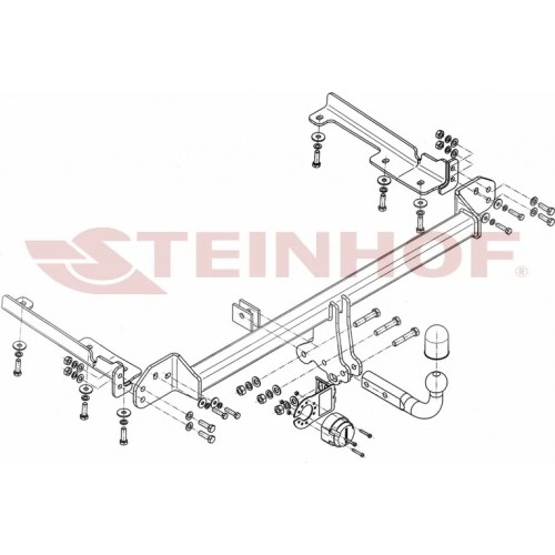 Фаркоп Steinhof для Honda CR-V IV 2012-2018. Артикул H-055