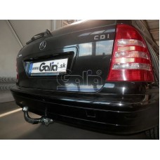 Фаркоп Galia оцинкованный для Mercedes-Benz C-Класс W203, S203 седан, универсал 2000-2007. Быстросъемный крюк. Артикул M097C