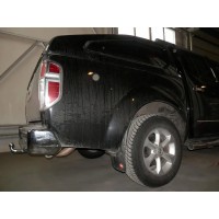 Фаркоп Galia оцинкованный для Nissan Navara D40 2005-2015. Быстросъемный крюк. Артикул N052C