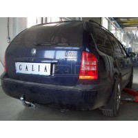 Фаркоп Galia оцинкованный для Skoda Octavia Tour седан, универсал 2004-2010. Быстросъемный крюк. Артикул S085C