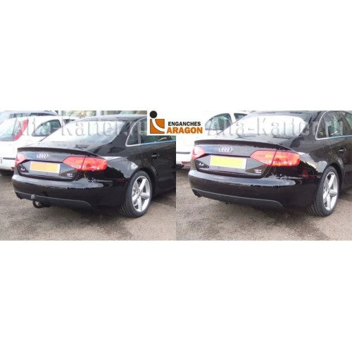 Фаркоп Aragon для Audi A4 B8 седан, универсал 2007-2015. Быстросъемный крюк. Артикул E0403CM