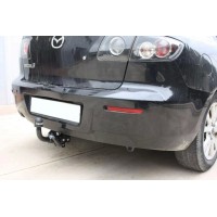 Фаркоп Aragon (быстросъемный крюк, горизонтальное крепление) для Mazda 3 I седан 2003-2009. Артикул E4004AS