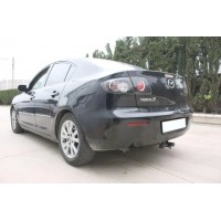 Фаркоп Aragon (быстросъемный крюк, горизонтальное крепление) для Mazda 3 I седан 2003-2009. Артикул E4004AS