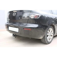 Фаркоп Aragon (быстросъемный крюк, горизонтальное крепление) для Mazda 3 I седан 2003-2009. Артикул E4004AS