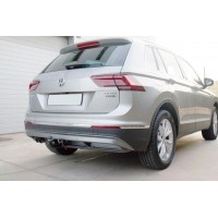 Фаркоп Aragon (быстросъемный крюк, вертикальное крепление) для Volkswagen Tiguan I 2007-2016. Артикул E6711BV