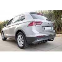 Фаркоп Aragon (быстросъемный крюк, вертикальное крепление) для Volkswagen Tiguan I 2007-2016. Артикул E6711BV