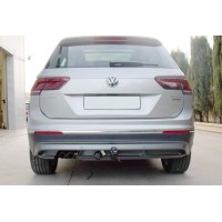 Фаркоп Aragon (быстросъемный крюк, вертикальное крепление) для Volkswagen Tiguan I 2007-2016. Артикул E6711BV