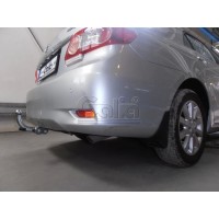Фаркоп Galia оцинкованный для Toyota Corolla E150 седан 2007-2013. Быстросъемный крюк. Артикул T060C