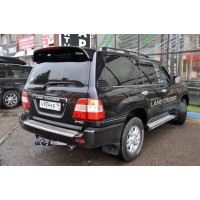 Фаркоп Baltex для Toyota Land Cruiser 100 VX 1998-2007. (с декор. пластиной) Фланцевое крепление. Артикул Y-08a