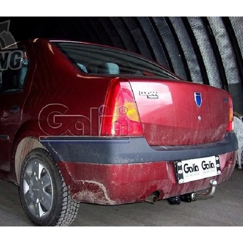Фаркоп Galia оцинкованный для Renault Logan I седан 2004-2014. Быстросъемный крюк. Артикул D033C