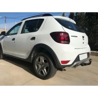 Фаркоп Aragon (быстросъемный крюк, горизонтальное крепление) для Renault Sandero Stepway I 2010-2014. Артикул E1302BS