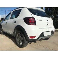 Фаркоп Aragon (быстросъемный крюк, горизонтальное крепление) для Renault Sandero Stepway I 2010-2014. Артикул E1302BS