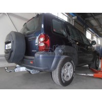 Фаркоп Galia оцинкованный для Jeep Cherokee KJ (Cherokee в России, Liberty в США) 2001-2008. Быстросъемный крюк. Артикул J007C