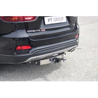 Фаркоп PT Group с хромированной накладкой для Kia Sorento Prime 2018-2020. Артикул 06051501