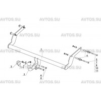 Фаркоп AvtoS для Lada X-Ray 2016-2020. Артикул VAZ-66