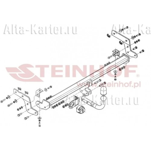 Фаркоп Steinhof для Peugeot 301 седан 2012-2020. Артикул C-045