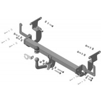 Фаркоп с оцинкованным шаром для Citroen Spacetourer 2016-, Peugeot Traveller 2016-, Citroen Jumpy 2016-, Peugeot Expert 2016-, Toyota Proace 2016-, Opel Zafira Life 2019-, Opel Vivaro 2019- 